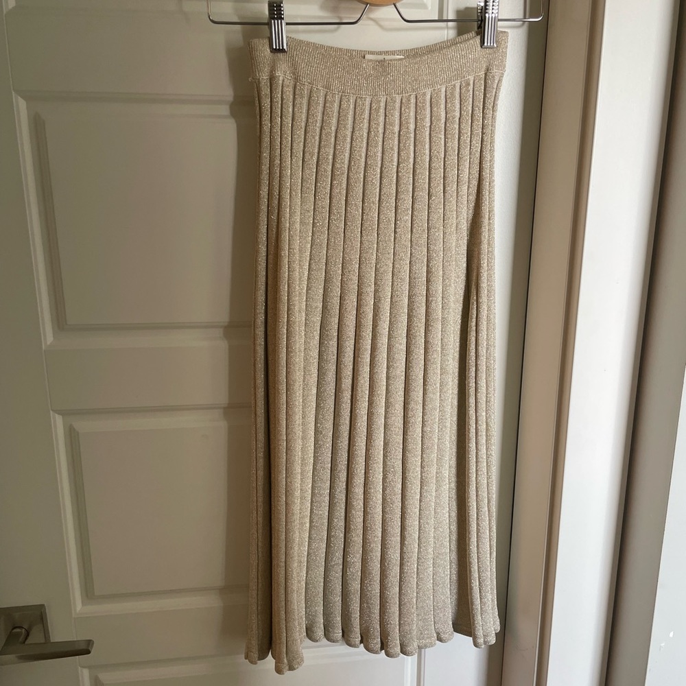 Aritzia Beige Midi Dress